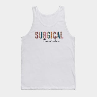 Surgical Tech Leopard Print Tank Top